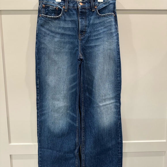 Madewell Denim - Madewell Low Slung Baggy Wide Leg Jeans